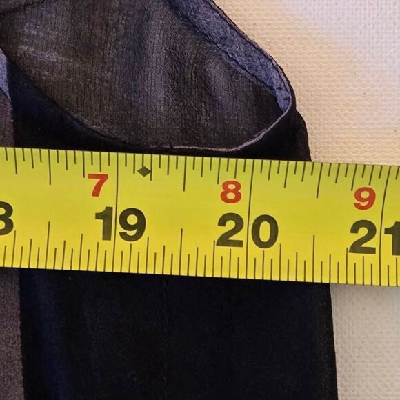 Eileen Fisher Womens Oxidized Printed Silk Semi Sheer Tank Blouse Medium - Picture 6 of 10